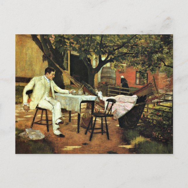 WM. Merritt Chase, en sommareftermiddag i Nederlän Vykort (Framsida)