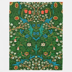 WM Morris Blackthorn Art nouveau Mönster Fleecefilt