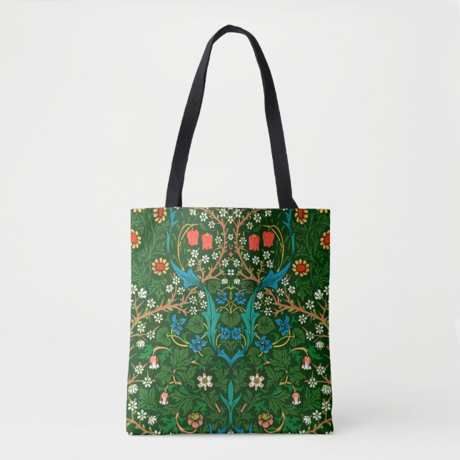 WM Morris Blackthorn Art nouveau Mönster Tygkasse (Framsida)