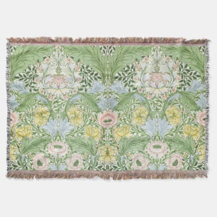 Wm Morris Myrtle Blommig Art Nouveau Ljus Filt