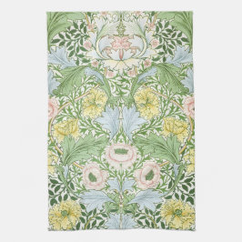Wm Morris Myrtle Blommig Art Nouveau Ljus Kökshandduk