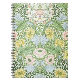 Wm Morris Myrtle Floral Art Nouveau Ljus Anteckningsbok