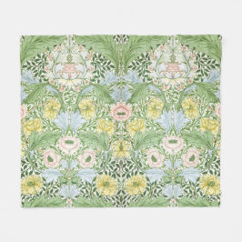 Wm Morris Myrtle Floral Art Nouveau Ljus Fleecefilt
