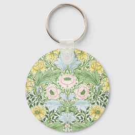 Wm Morris Myrtle Floral Art Nouveau Ljus Nyckelring