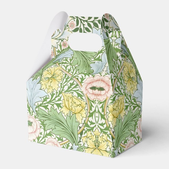 Wm Morris Myrtle Floral Art Nouveau Ljus Presentaskar (Framsidan Sidan)
