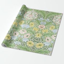 Wm Morris Myrtle Floral Art Nouveau Ljus Presentpapper