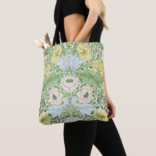 Wm Morris Myrtle Floral Art Nouveau Ljus Tygkasse