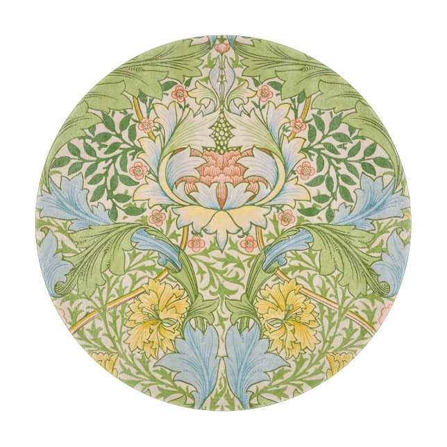 Wm Morris Myrtle Floral Art Nouveau Pastell (Framsidan)