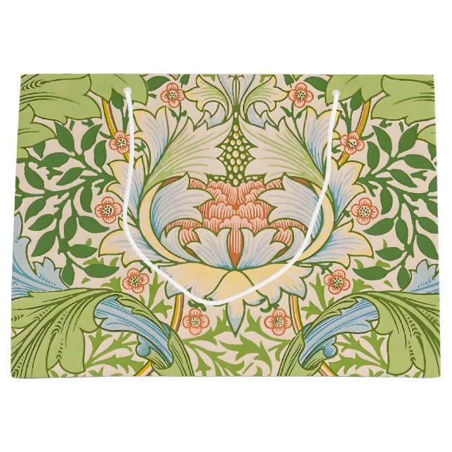 Wm Morris Myrtle Floral Art Nouveau Pastell (Framsidan)