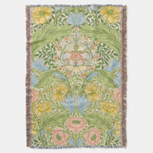 Wm Morris Myrtle Floral Art Nouveau Pastell Filt