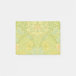 Wm Morris Myrtle Floral Art Nouveau Pastell Post-it Block