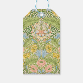 Wm Morris Myrtle Floral Art Nouveau Pastell Presentetikett