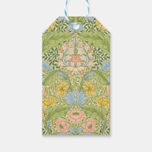 Wm Morris Myrtle Floral Art Nouveau Pastell Presentetikett