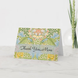 Wm Morris Myrtle Floral Art Nouveau Pastell Tack Kort
