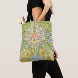 Wm Morris Myrtle Floral Art Nouveau Pastell Tygkasse
