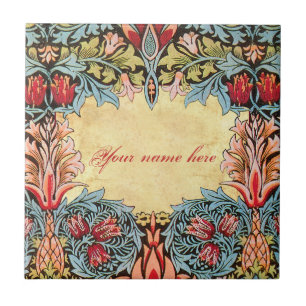 Wm Morris Pre-Raphaelite Anpassade Tile Kakelplatta