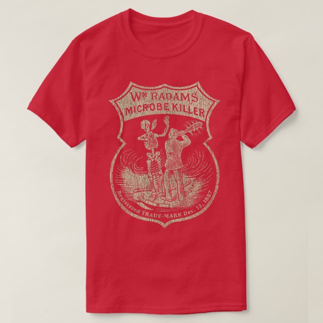 Wm Radams Microbe Killer 1887 T Shirt (Design framsida)