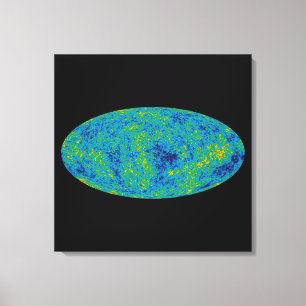 WMAP Mikrowave Anisotropy Probe Universe Karta Canvastryck