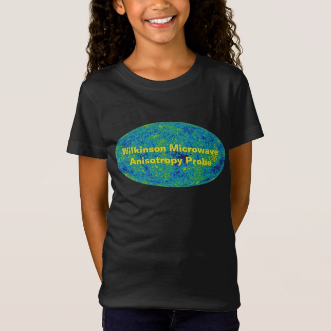 WMAP Mikrowave Anisotropy Probe Universe Karta T Shirt (Framsida)