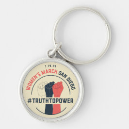 WMSD-nyckelringmarsch 2019 Rund Silverfärgad Nyckelring