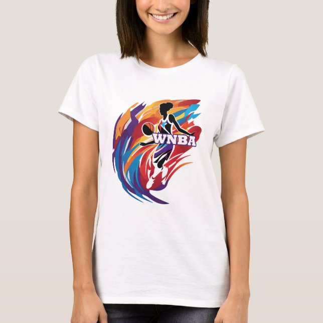 WNBA Women's Professionell Basketball Shirt T Shirt (Framsida)