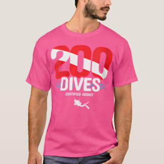 Wo 200th Dive Diver Down-Flagga, Dyka T Shirt
