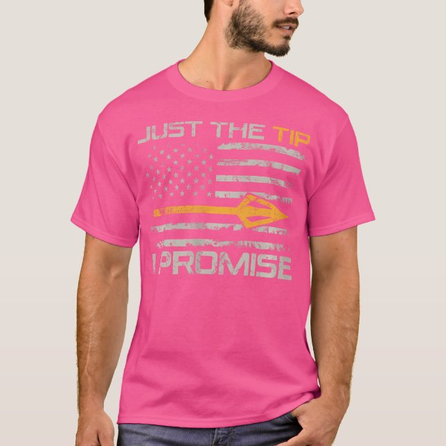 Wo bara Tip I Lomise Funny Bow Hunter Archery T Shirt (Framsida)