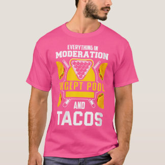 Wo Billiards Joke Taco Älskare Billiards Bassäng P T Shirt