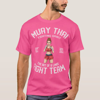 Wo Cute Muay Thai Girl Thai Boxing and Kickboxing T Shirt