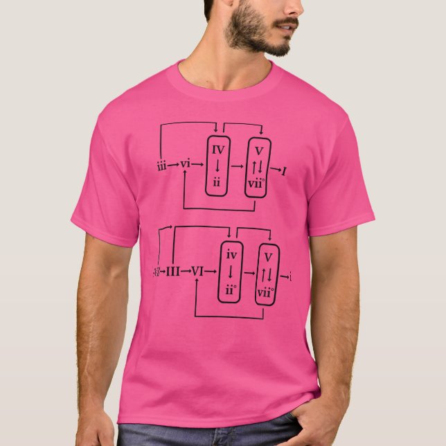 Wo Detaljerad Ackordprogressionsschema Formel Orke T Shirt (Framsida)