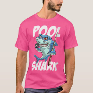 Wo Funny Billiards Bassäng Shark Snooker Hall Joke T Shirt