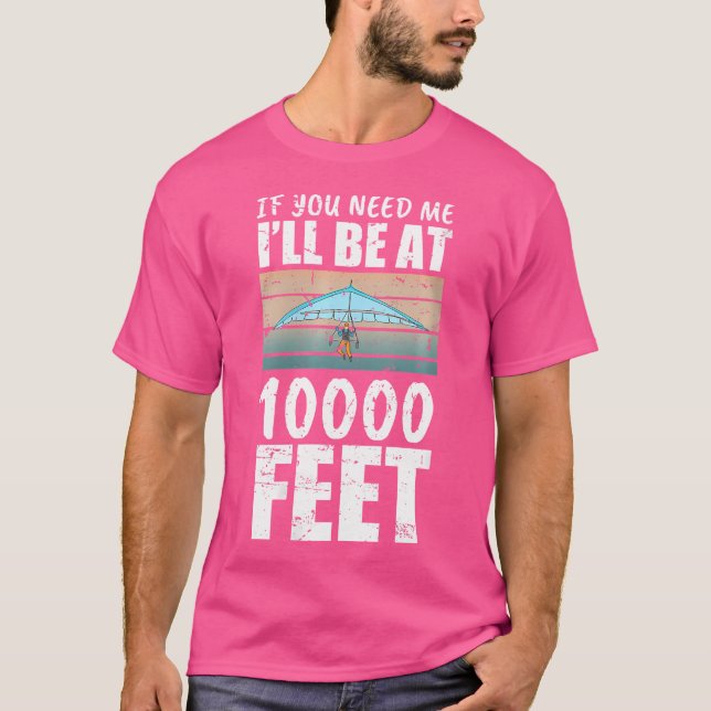 Wo Funny hängglider Art för hängglide hängglidi T Shirt (Framsida)