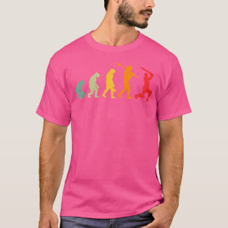 Wo Funny Human Cricket Evolution Funny Cricket T Shirt