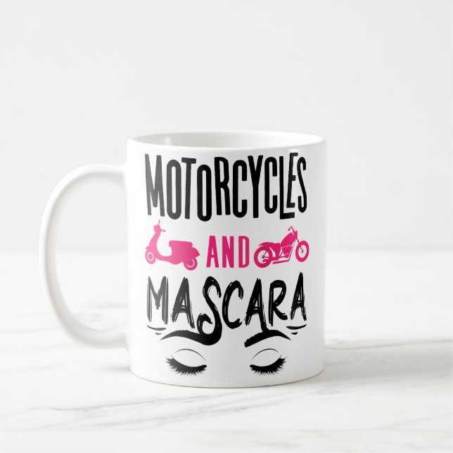 Wo Funny Motorcycle Lover Motorbike Kaffemugg (Vänster)