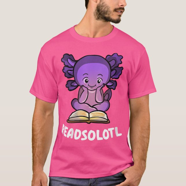 Wo Funny Readsolotl Readsolotl Read Fish Bokar Liz T Shirt (Framsida)