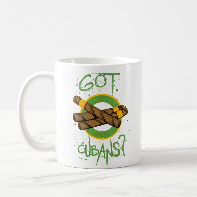 Wo Got Cuban Cigars Cubano Cigar Kaffemugg (Vänster)