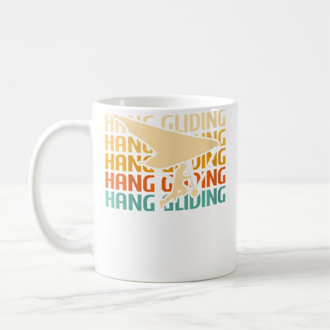 Wo Hang Gliding Hang Glider Kaffemugg (Vänster)