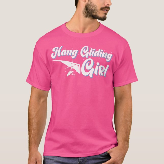 Wo hänggliding Girl T Shirt (Framsida)