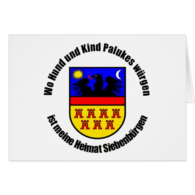 Wo Hund und Kind Palukes würgen... Hälsningskort (Framsidan Horizontal)