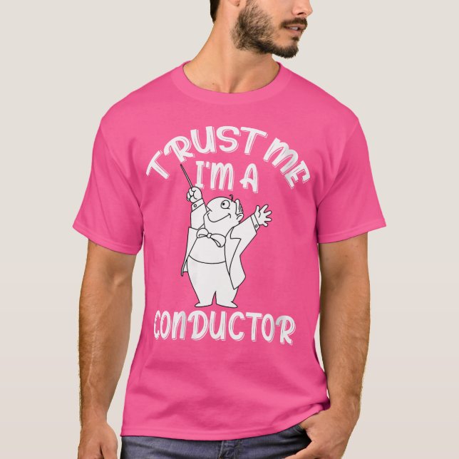 Wo JAG ÄR EN Dirigent Med Dirigentstav Och Diriger T Shirt (Framsida)