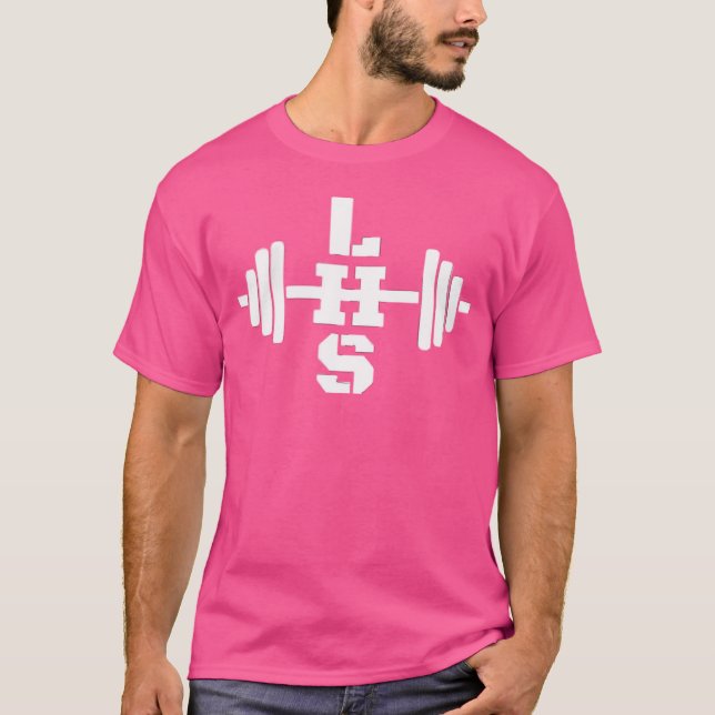 Wo Lft Hvy Sht Hiss Heavy Weightlift Lhs Barbel T Shirt (Framsida)
