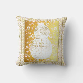 Wo lou feng shui gourd Throw Pillow Kudde