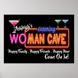 Wo - Man Cave-skylt Poster
