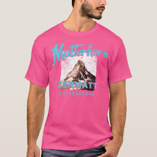 Wo Matterhorn Mountain Schweiz Zermatt Klippklättr T Shirt