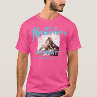 Wo Matterhorn Mountain Schweiz Zermatt Klippklättr T Shirt
