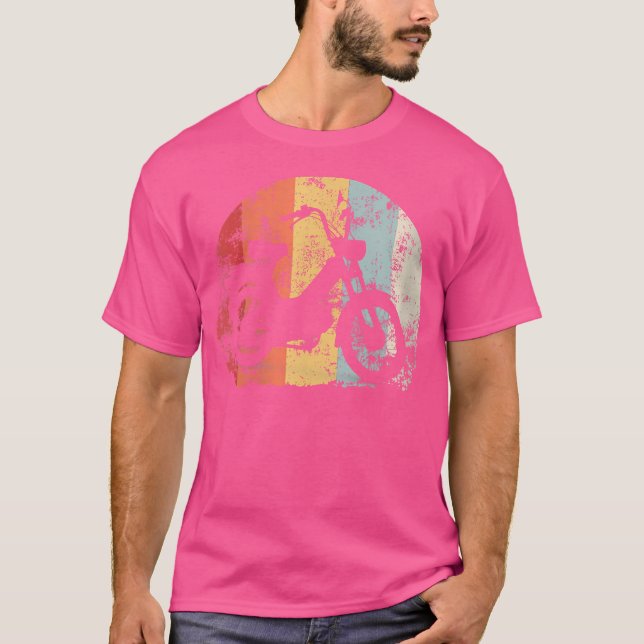 Wo Moped Cykel Motorcykel T Shirt (Framsida)