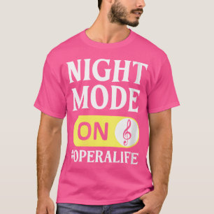 Wo Opera Sångare Vokalist Liv Kör Musik Teater T Shirt