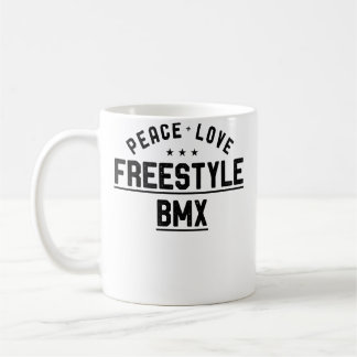Wo Peace Love FreeBmx FreeBmx Rider Kaffemugg