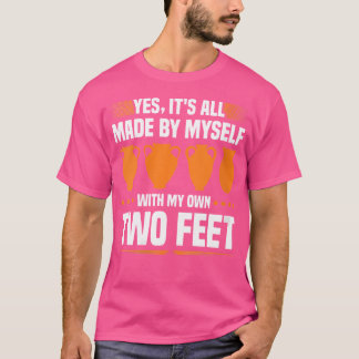 Wo Pottery tillverkad av min Feet Funny Pot Dealer T Shirt