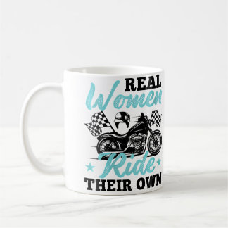 Wo Roligt Motorcykelälskare För Kvinnor Och Flicko Kaffemugg